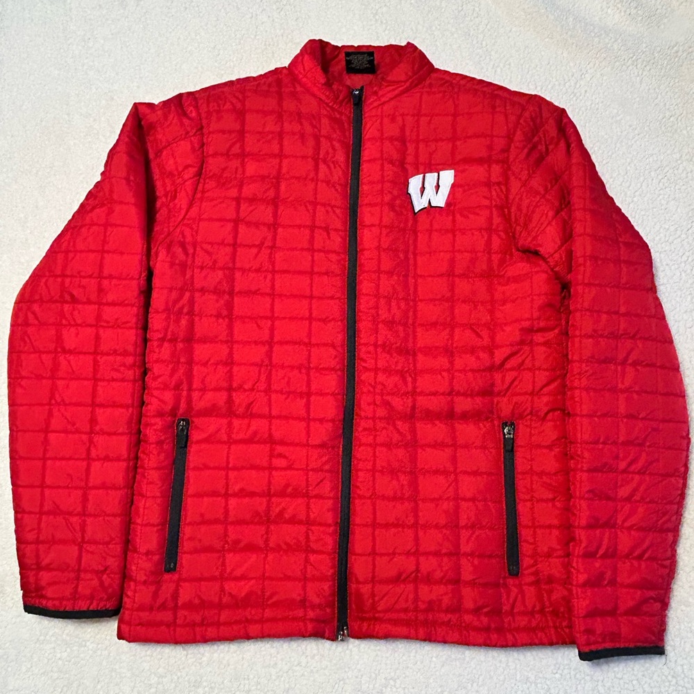 Colosseum Red Quilted Men's Puffer Jacket